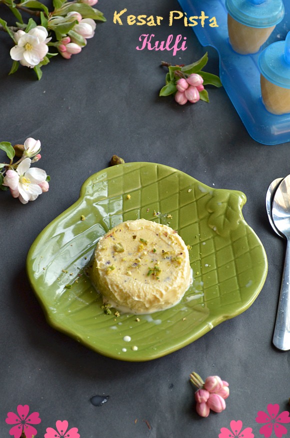 Nalini'sKitchen Kesar Pista Kulfi/Saffron and Pistachios Ice cream